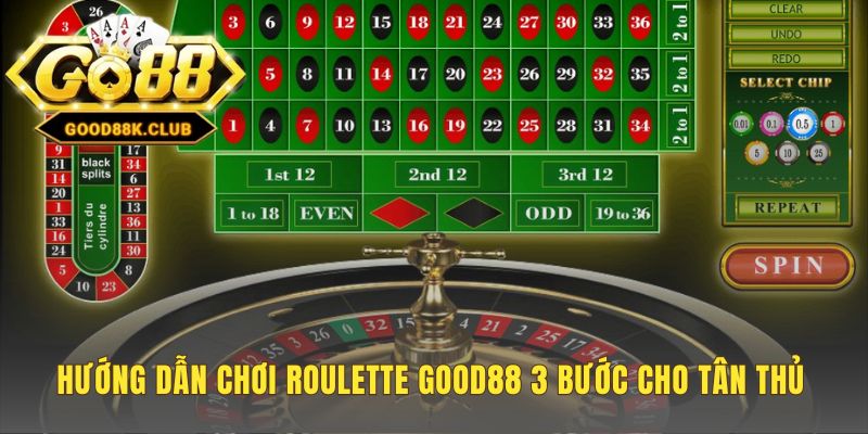 Hướng dẫn chơi Roulette Good88 qua 3 bước đăng ký vào tiền