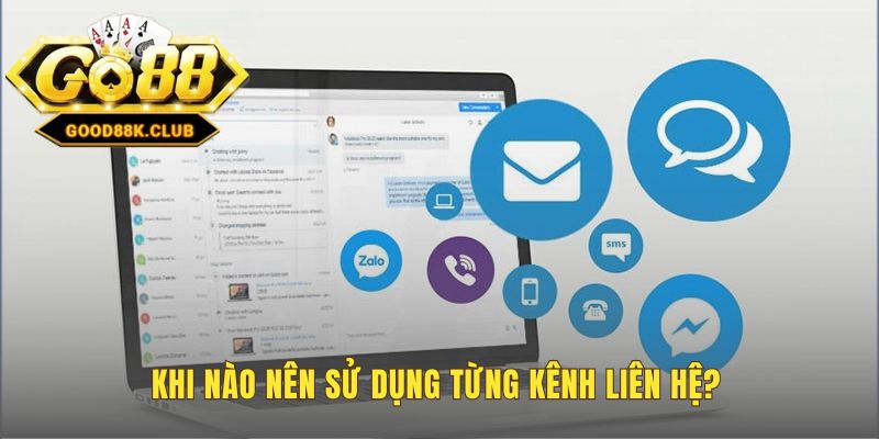 Hướng dẫn chọn kênh liên hệ phù hợp cho từng tình huống